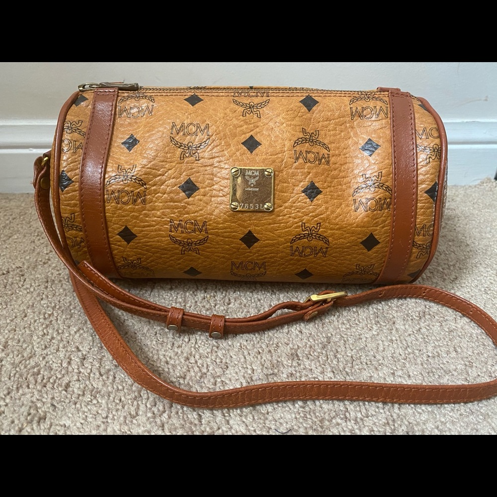 MCM vintage barrel Crossbody Bag